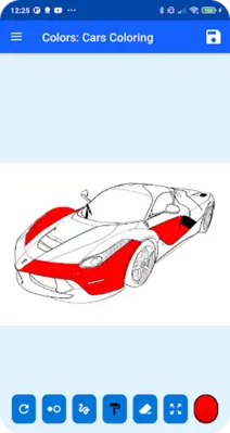 Colors Cars Coloring android App screenshot 1