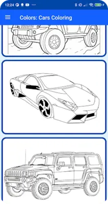 Colors Cars Coloring android App screenshot 4