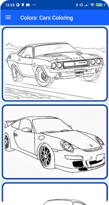 Colors Cars Coloring android App screenshot 5